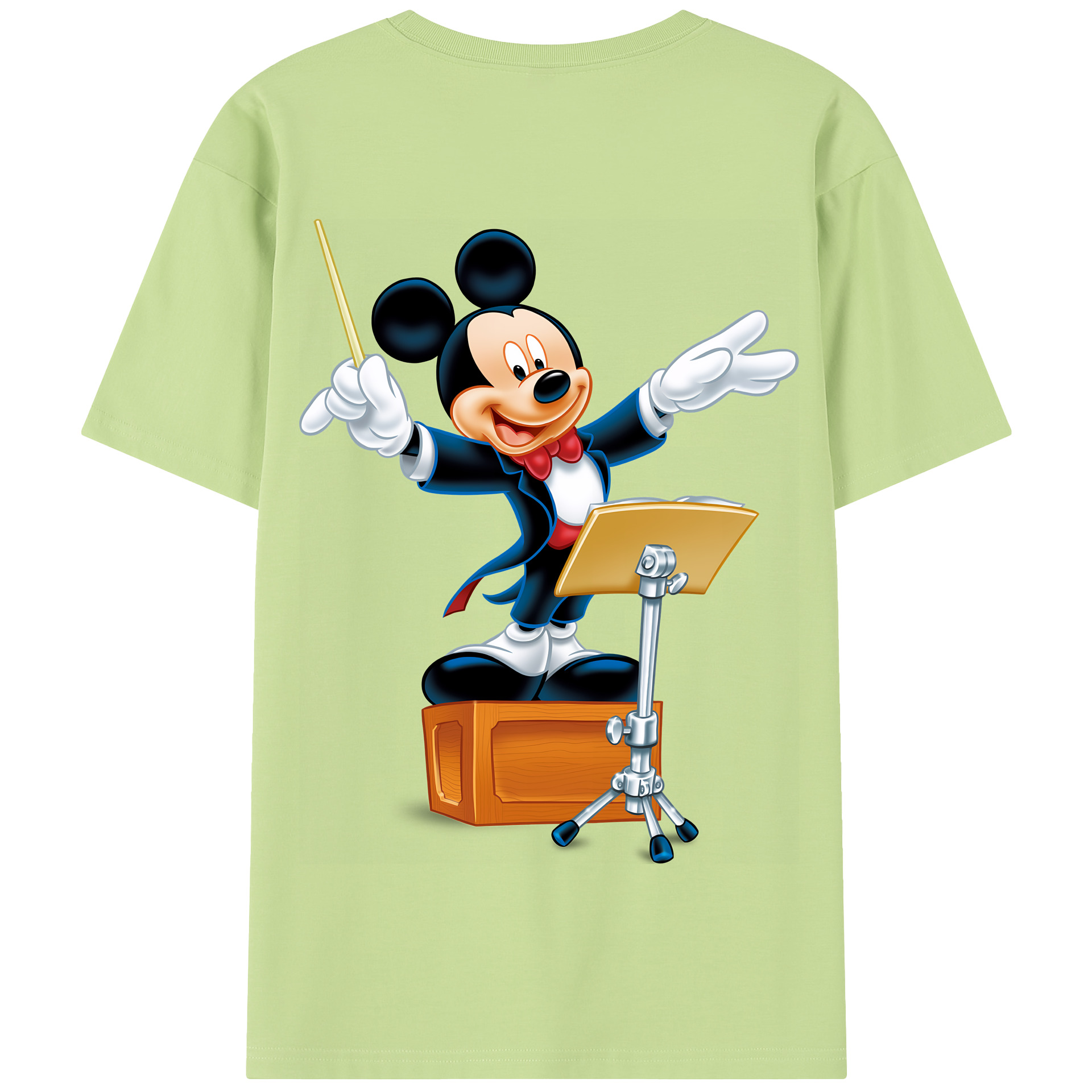（画像用） ミッキーマウス Mickey Mouse 綿100％半袖Tシャツ（背面プリント）